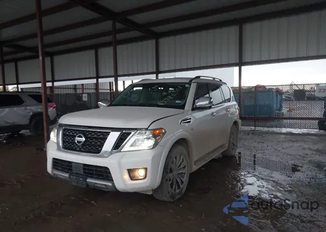 2019 Nissan Armada Platinum z USA, uszkodzony, nr VIN JN8AY2NF1K9351976